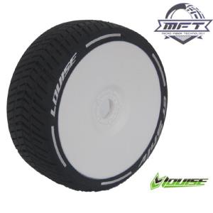 L-T3284VW GT-SHIV MFT 1/8 GT TIRE SUPER SOFT / WHITE DISH RIM / MOUNTED (본딩완료 / 반대분)