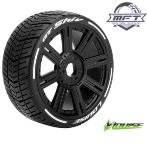 L-T3284VB GT-SHIV MFT 1/8 GT TIRE SUPER SOFT / BLACK SPOKE RIM / MOUNTED (본딩완료 / 반대분)