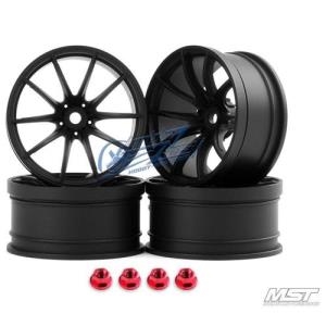 102053FBK MST Flat black G25 RC 1/10 Drift Car Wheels offset 8 (4 PCS)