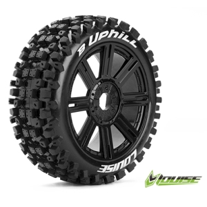 L-T3271SB B-ROCK 1/8 Buggy Tire Soft / Black Rim / Mounted (반대분, 본딩완료)