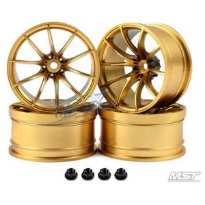 102054GD MST Gold G25 RC 1/10 Drift Car Wheels offset 11 (4 PCS)