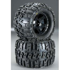 AP1184-11 Trencher X 3.8인치 Tire w/Desperado 17mm MT Wheels (Black) (2) (1/2인치 Offset) (#1184-11)