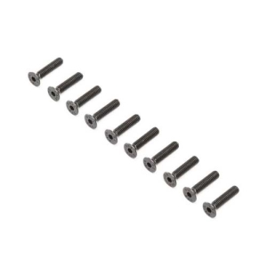 LOS255020 Flat Head Screws, Stl, BO, M4 x 18mm (10)