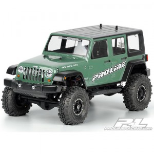 AP3336 Jeep Wrangler Unlimited Rubicon Clear Body for 12.3&quot; Wheelbase 1:10 Scale Crawlers (#3336-00)