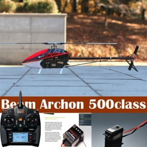 2014 Beam Archon Electric Combo(500 class)+DX6 블랙버전 조종기+AR7210BX자이로&amp;수신기 시스템+615MG러더서보