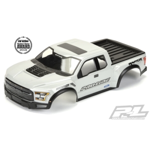 AP3461-14 Pre-Painted / Pre-Cut 2017 Ford F-150 Raptor True Scale Body (Gray) for PRO-2 SC, Slash, Slash 4X4, SC10 (Requires Pro-Line Extended Body Mount Kit, Sold Separately) (#3461-14)
