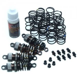 [DSG-0050GM] Yeah Racing Shock-Gear 50mm Damper Set for 1/10 RC Touring Car GunMetal