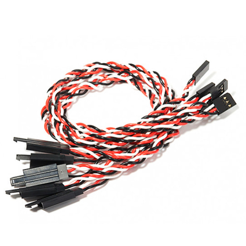 30cm Twisted Servo Lead Extension (Futaba) with Hook 22AWG (1pcs) 서보 연장선