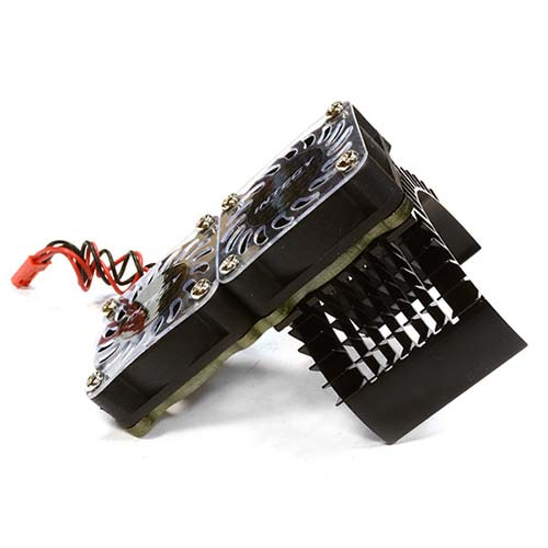 쿨링팬 Super Motor Heatsink+Twin Cooling Fan 750 for Traxxas Summit C23137BLACK