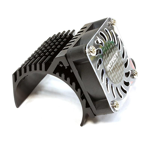 Side 40x40mm HS Cooling Fan+Heatsink Mount for 40mm O.D. Motor C25729BLACK