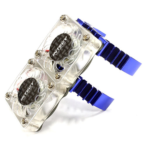 Type II Super Motor Heatsink+Twin Cooling Fan 540/550 (Blue) TRX4 쿨링팬