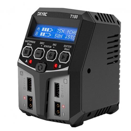 T100 100W AC 5A Dual Balance Charger (듀얼 5A, AC 고속 충전기)