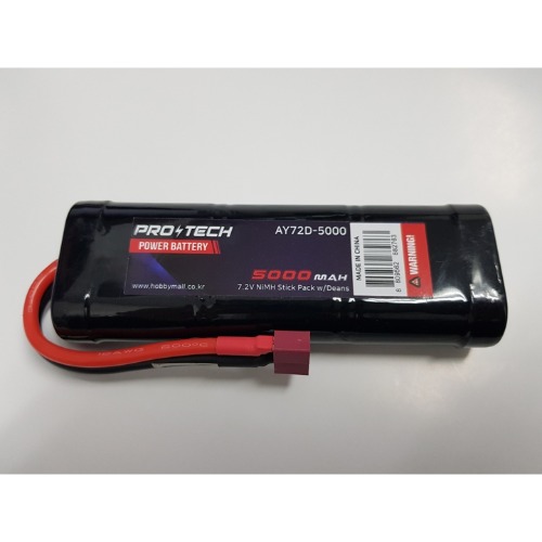 [입고]NEW-AY72D-5000 7.2V 5000 mAh NiMH Stick Pack w/Deans