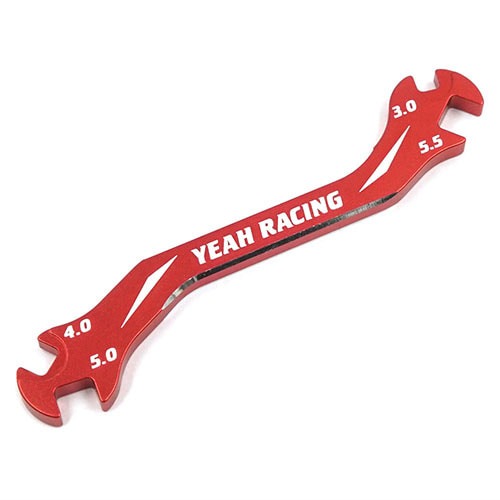 YT-0197RD Aluminum 7075 Turnbuckle Wrench 3mm4mm 5mm 5.5mm Red