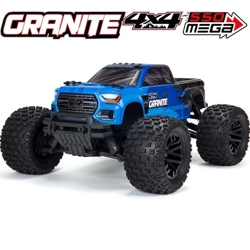 ARA4202V3T1 ARRMA 1/10 GRANITE 4X4 V3 MEGA 550 Brushed Monster Truck RTR