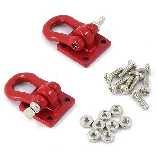 [#YA-0358] 1/10 RC Rock Crawler Accessories Heavy Duty Shackle w/ Mounting Bracket Fit 3Racing CR01-27 Winch