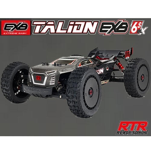 [1/8 탈리온 EXB 버전]ARA8707 ARRMA 1:8 TALION 6S BLX 4WD EXtreme Bash Speed Truggy RTR, Black