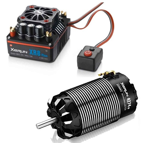 Xerun XR8 Plus ECS/2250kv G3 모터 콤보 세트 (1/8 Sensord 모터변속기)