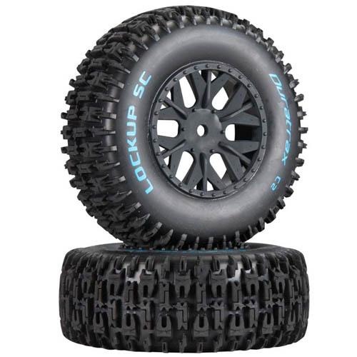 Duratrax 1/10 Lockup SC Tire C2 Mounted Assoc SC10 4x4 (2) (Soft Compound)