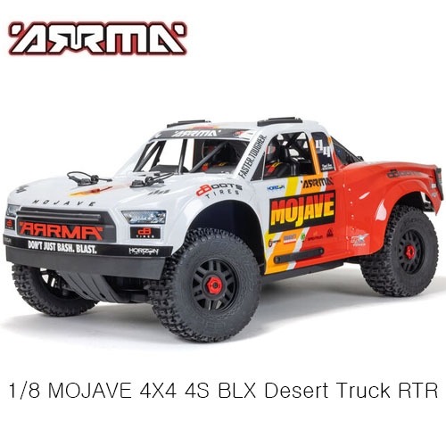 ARRMA 1/8 MOJAVE 4X4 4S BLX Desert Truck RTR, White