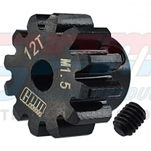 TXM012TS-BK Mod 1.5 Medium Carbon Steel Motor Gear (for X-Maxx)