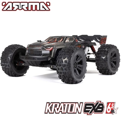 ARA8708T1 ARRMA 1/8 KRATON 6S BLX 4X4 EXtreme Bash Speed Monster Truck RTR, Black 크라톤EXB 옵션버젼