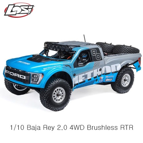 LOS03046[바자레이 2.0]1/10 Baja Rey 2.0 4WD Brushless RTR, Method