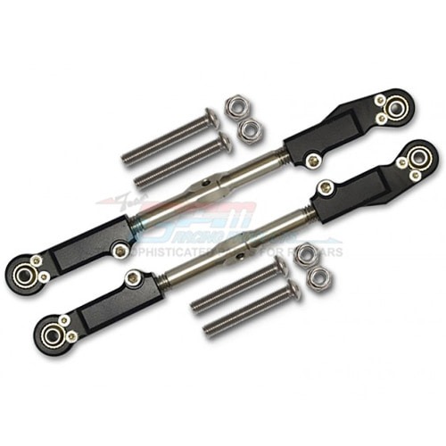 MAT057S-BK Aluminum+Stainless Steel Rear Upper Arm Tie Rod (for Arrma Talion 6S)