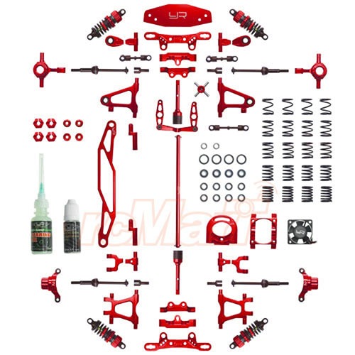 CK-TT02RD Aluminum Conversion Kit for Tamiya TT02 (Red) (타미야 TT-02)