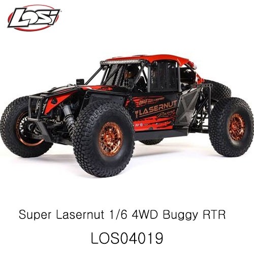 LOS04019 LOSI 1/6 8IGHT-X Super Lasernut 4WD Brushless Buggy RTR,조종기 포함
