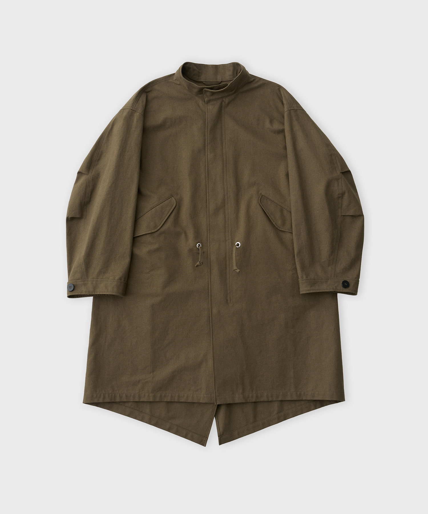 Cotton Canvas Washer Mods Parka (Khaki)