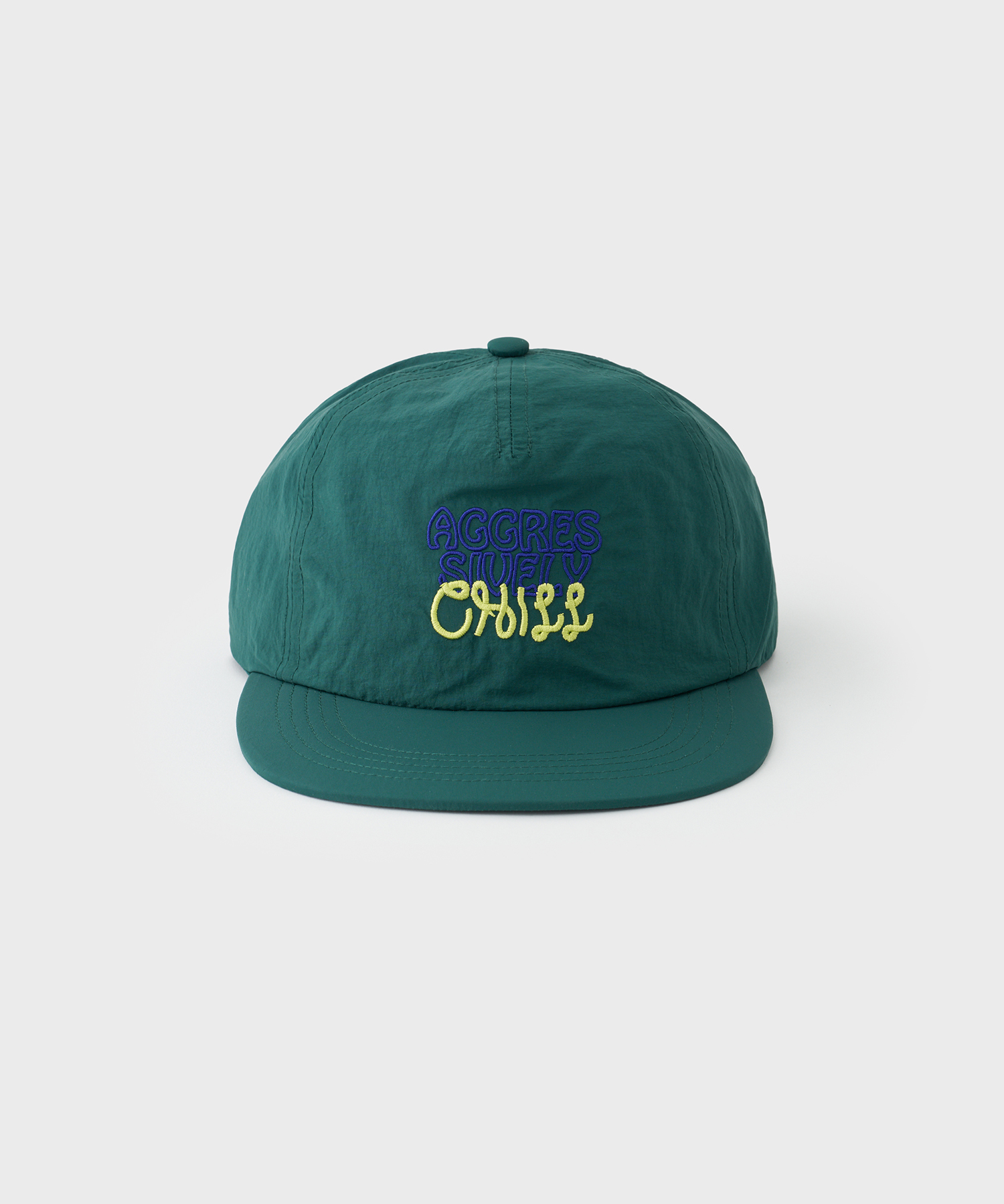 Nylon EMB 5Panel Cap (Green)