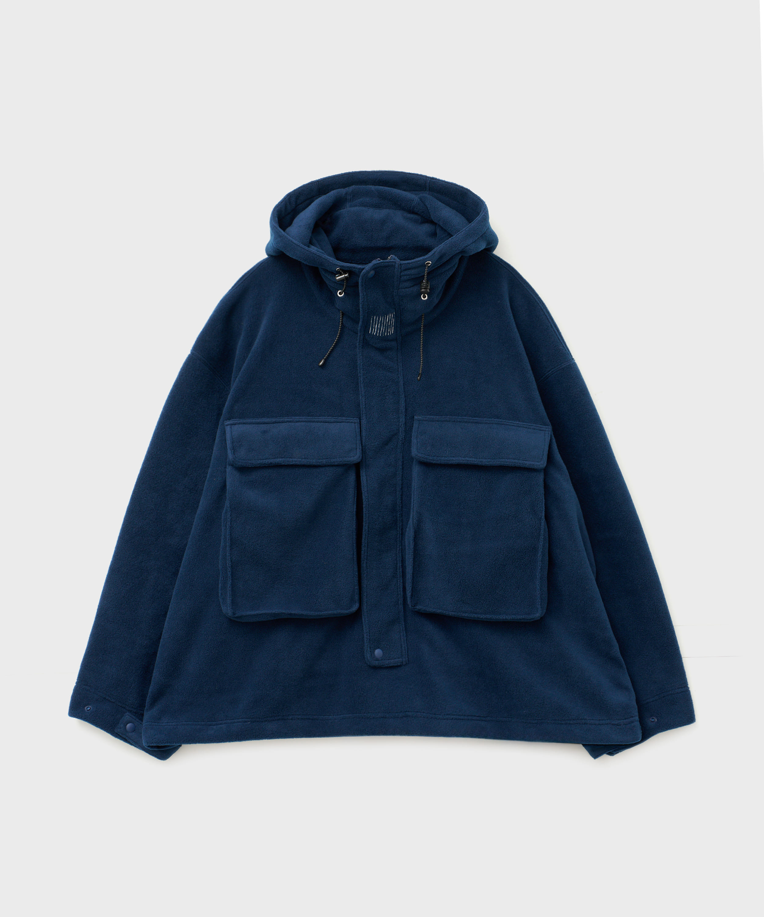 Fleece Hoodie Jacket (Navy)