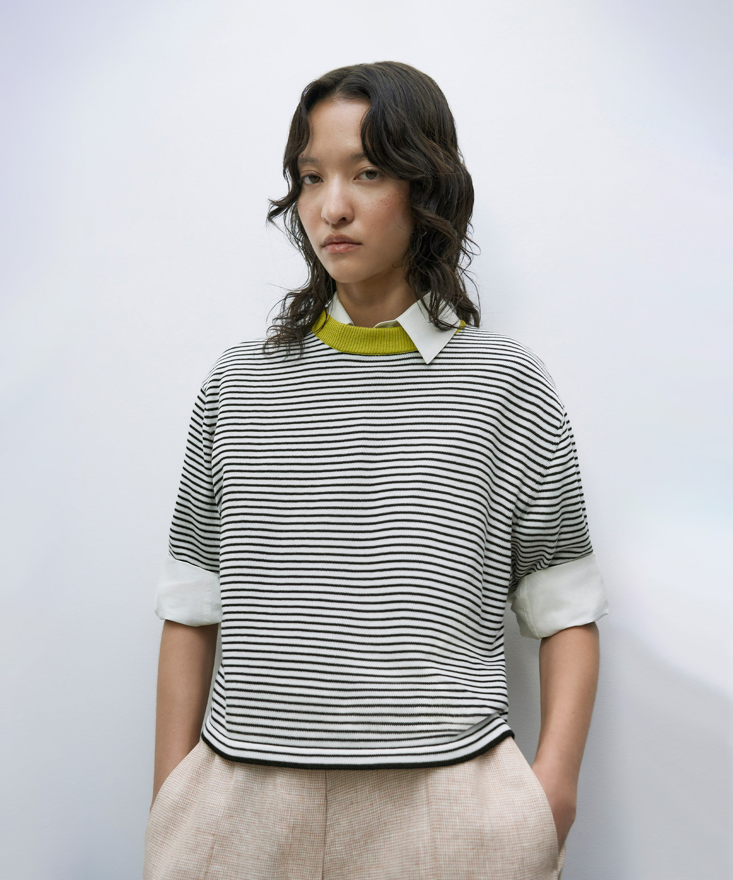 Cotton Striped T-Shirt (Lima)