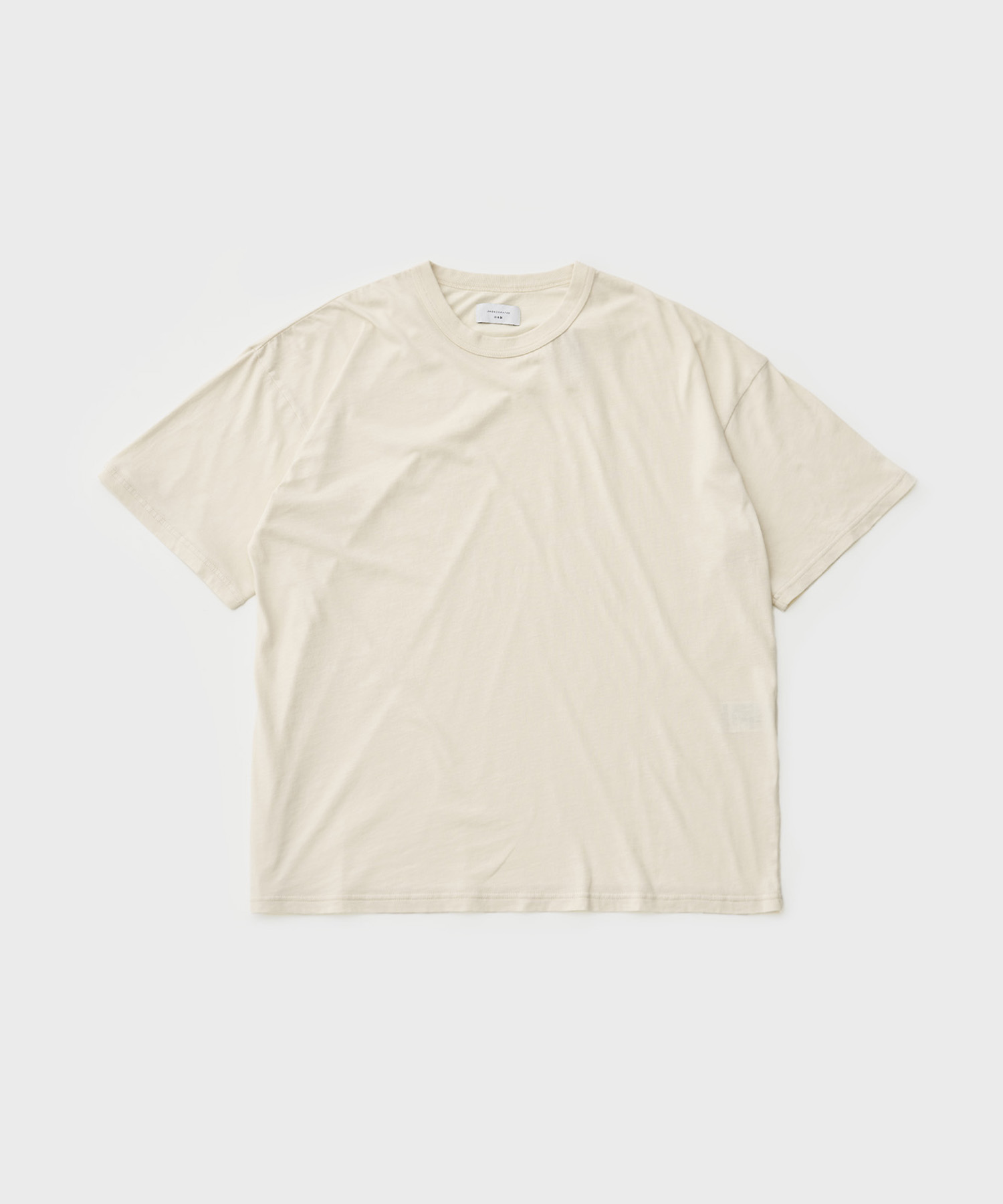 (w) Creamy Cotton S/S T-Shirt (Ivory)