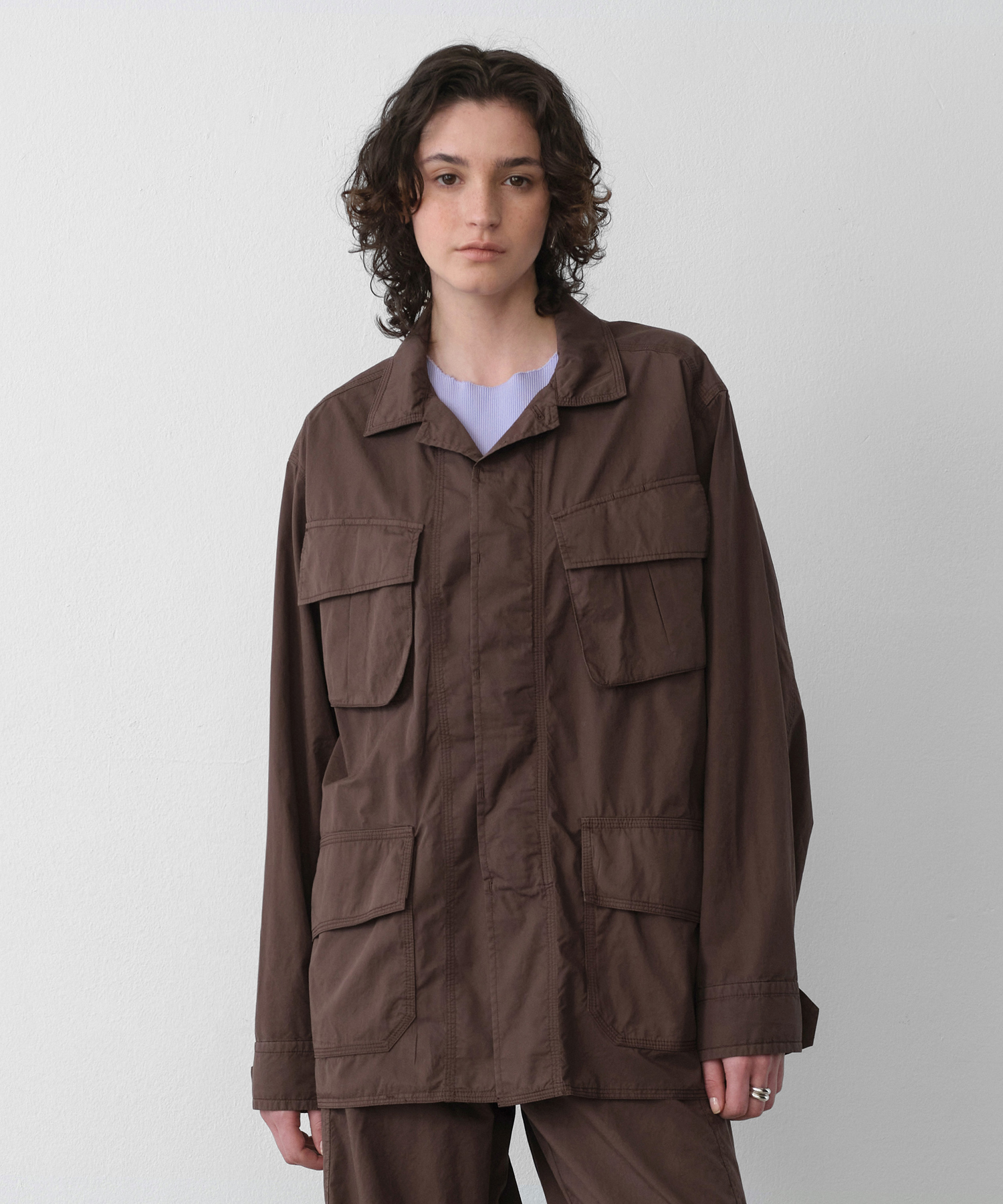 Women Fatigue Garment Jacket (Mild Brown)