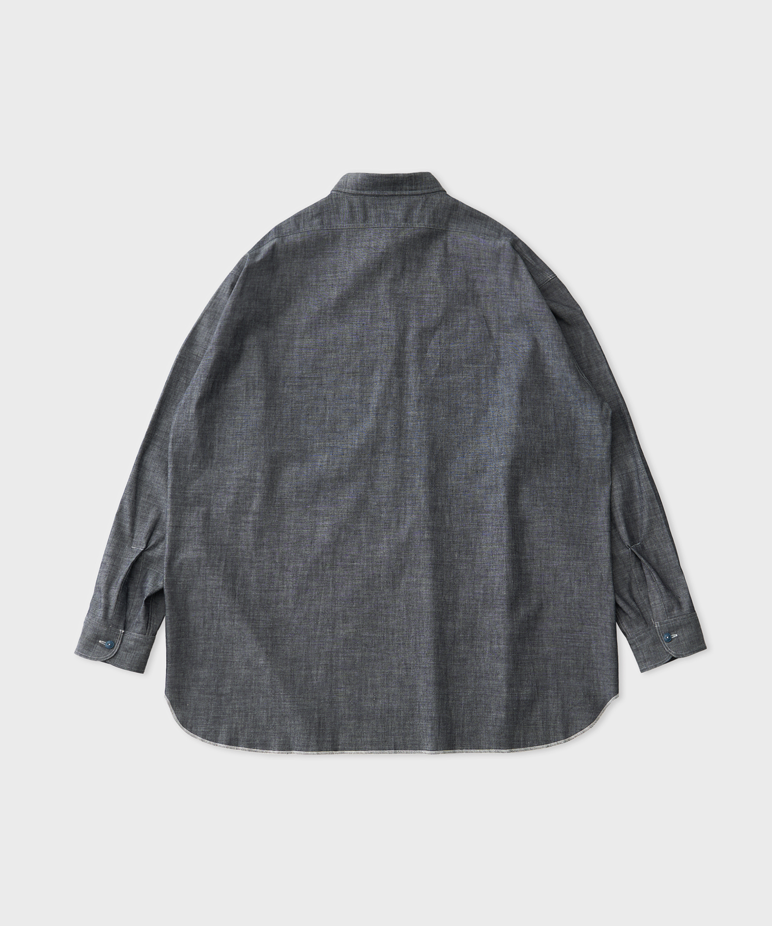 Hyper Big Military Shuttle Chambray Shirt (D.Blue)