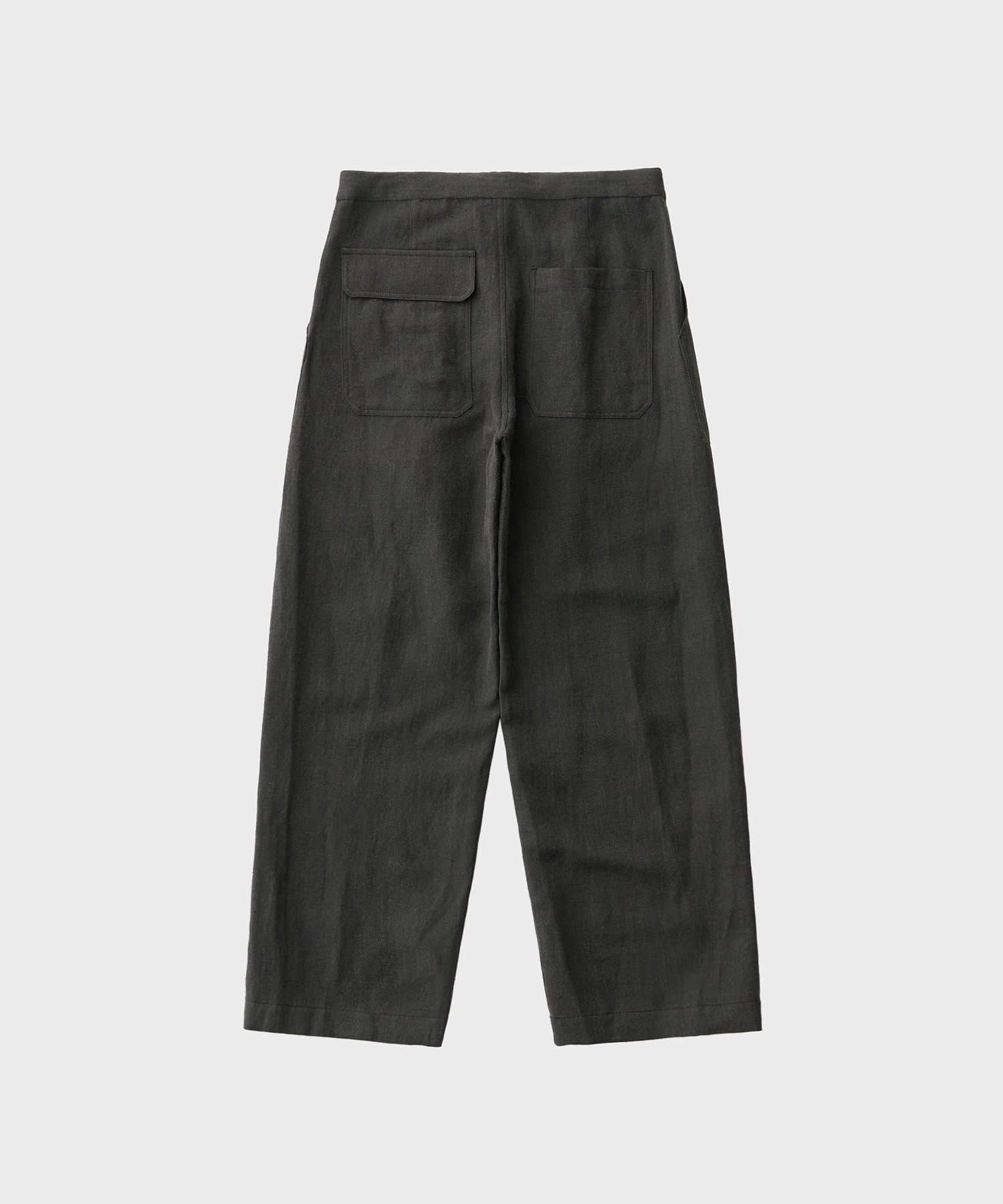 Washed Chambray Twill Utility Pants (Dusty Black)