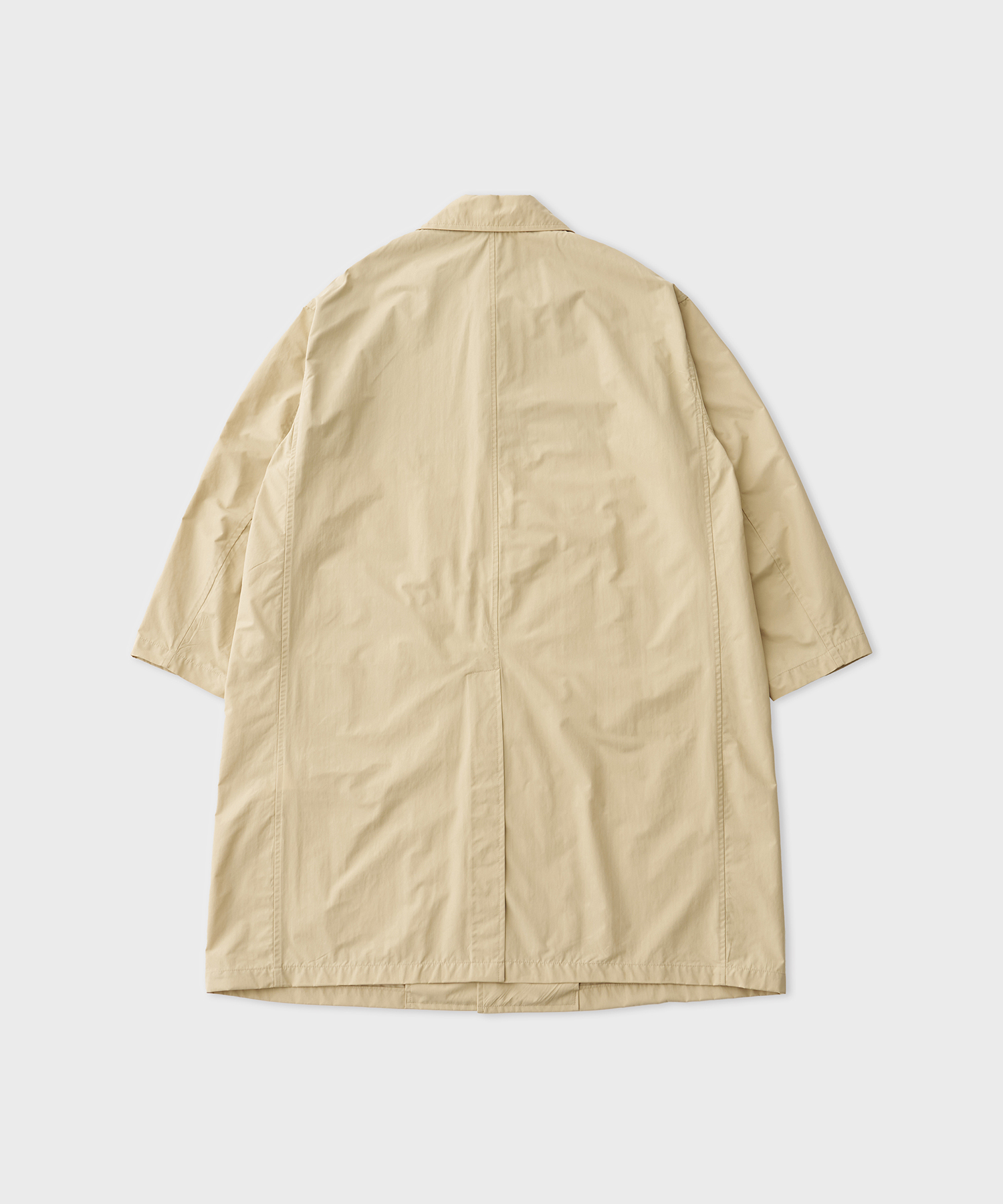 Nylon Stain Collar Coat (Beige)