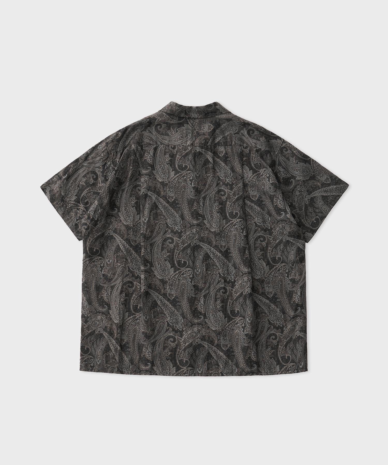 Paisley Open Collar DT Shirt (Gray)