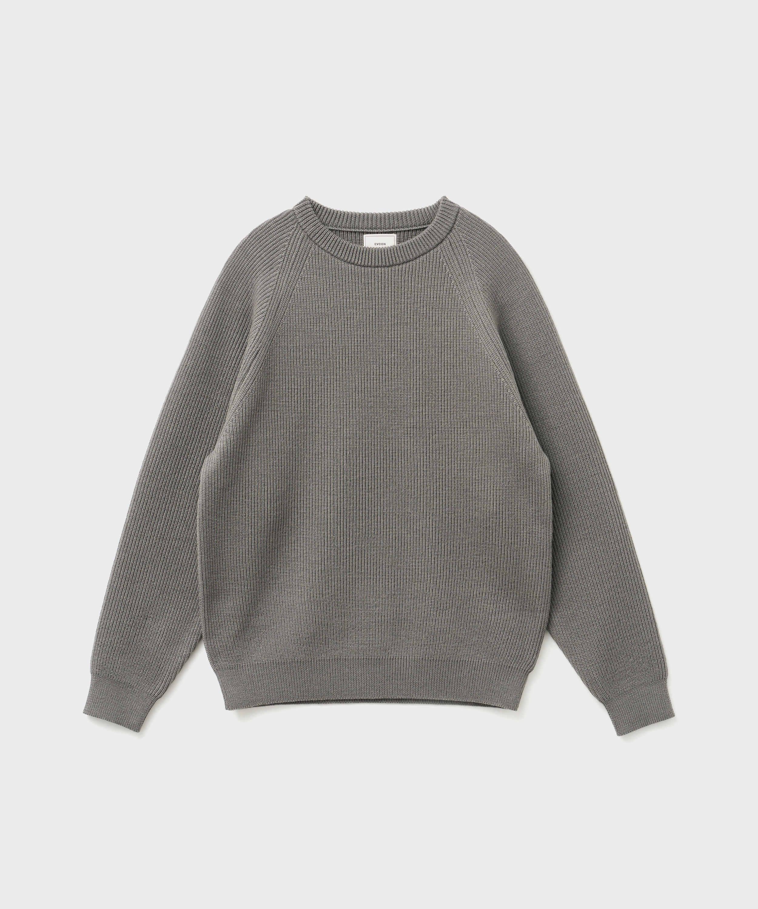 Wool Low Gauge Crew Neck (L.Gray)