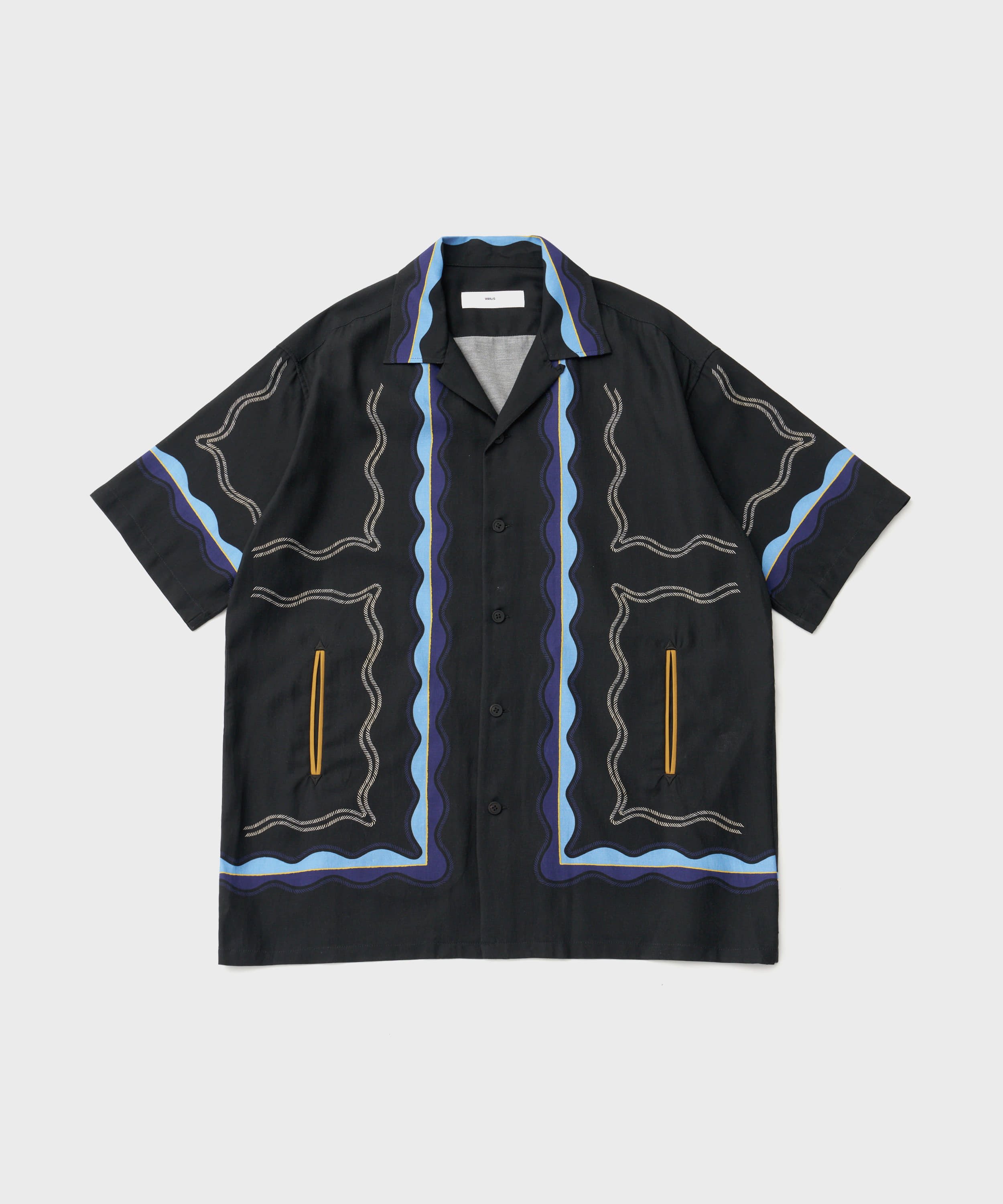 Panel Print S/S Shirt (Black)