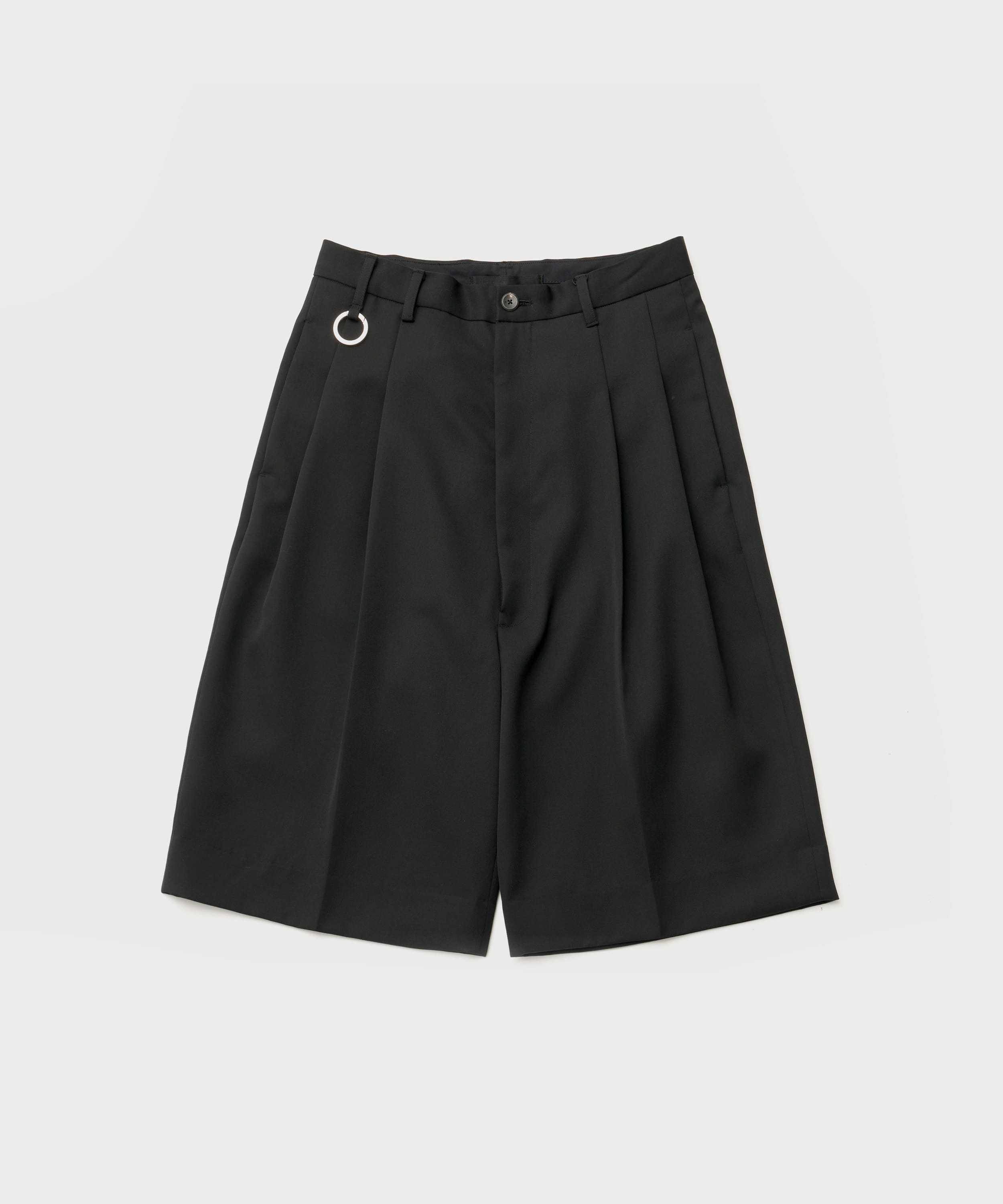 HENRI / Super Wide Tailored Shorts (Black)