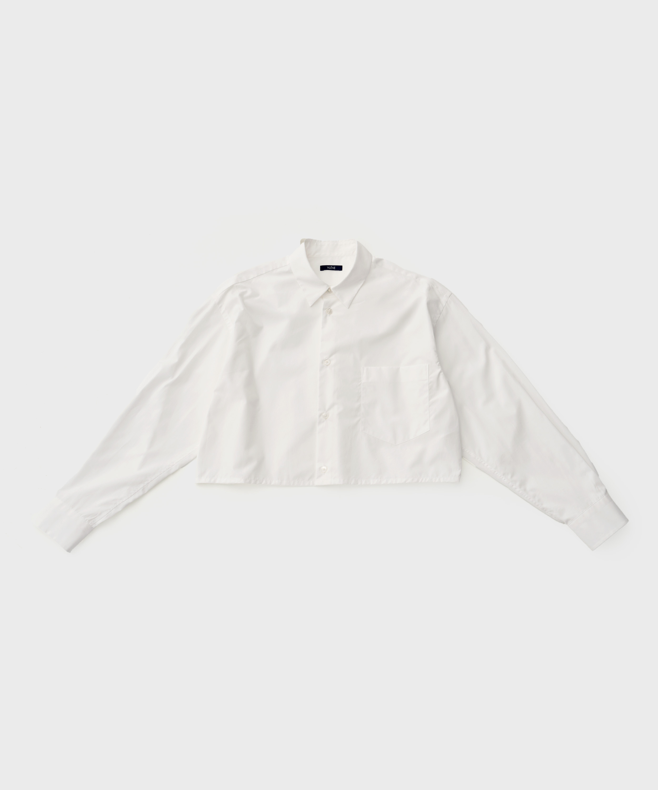 Cotton Typewriter Short Shirt (White)