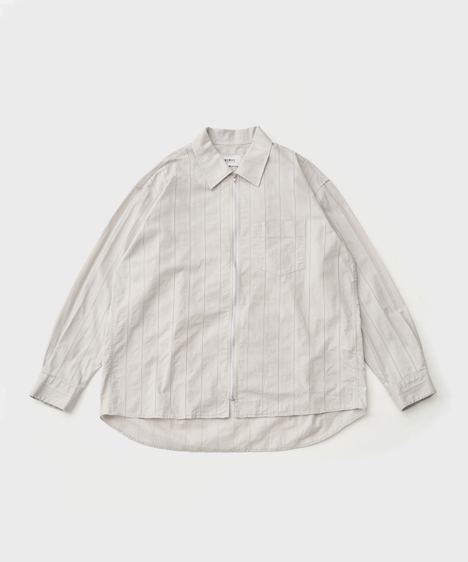 Ls Zip Shirt (L.Gray)