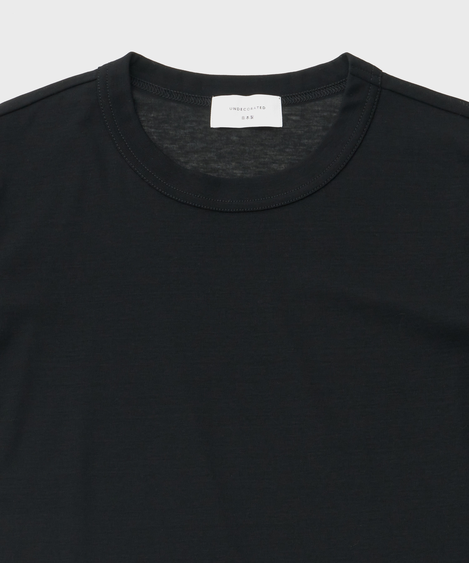 Sheer Cotton Mini T-Shirt (Black)
