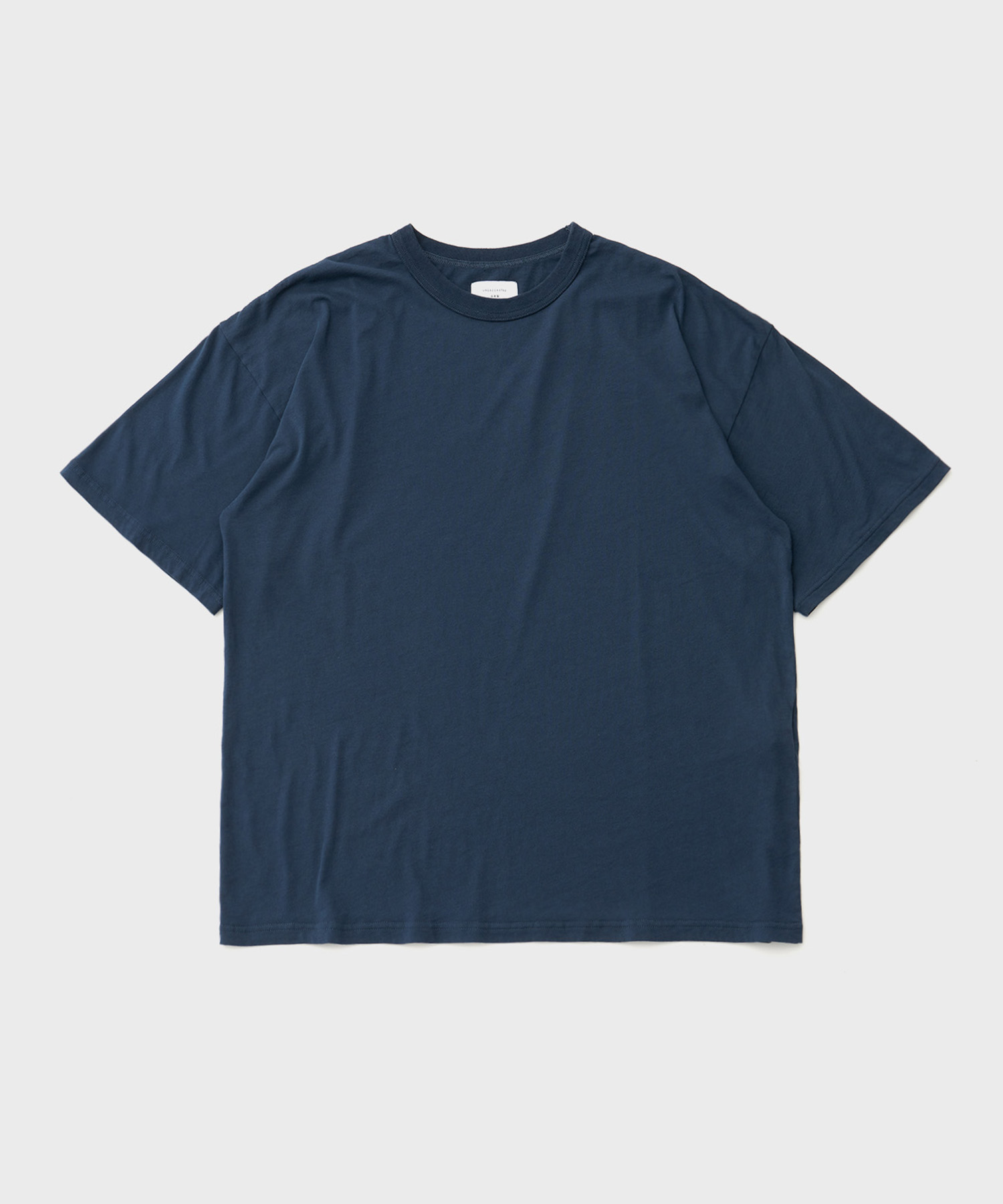 Creamy Cotton S/S T-Shirt (Dull Blue)