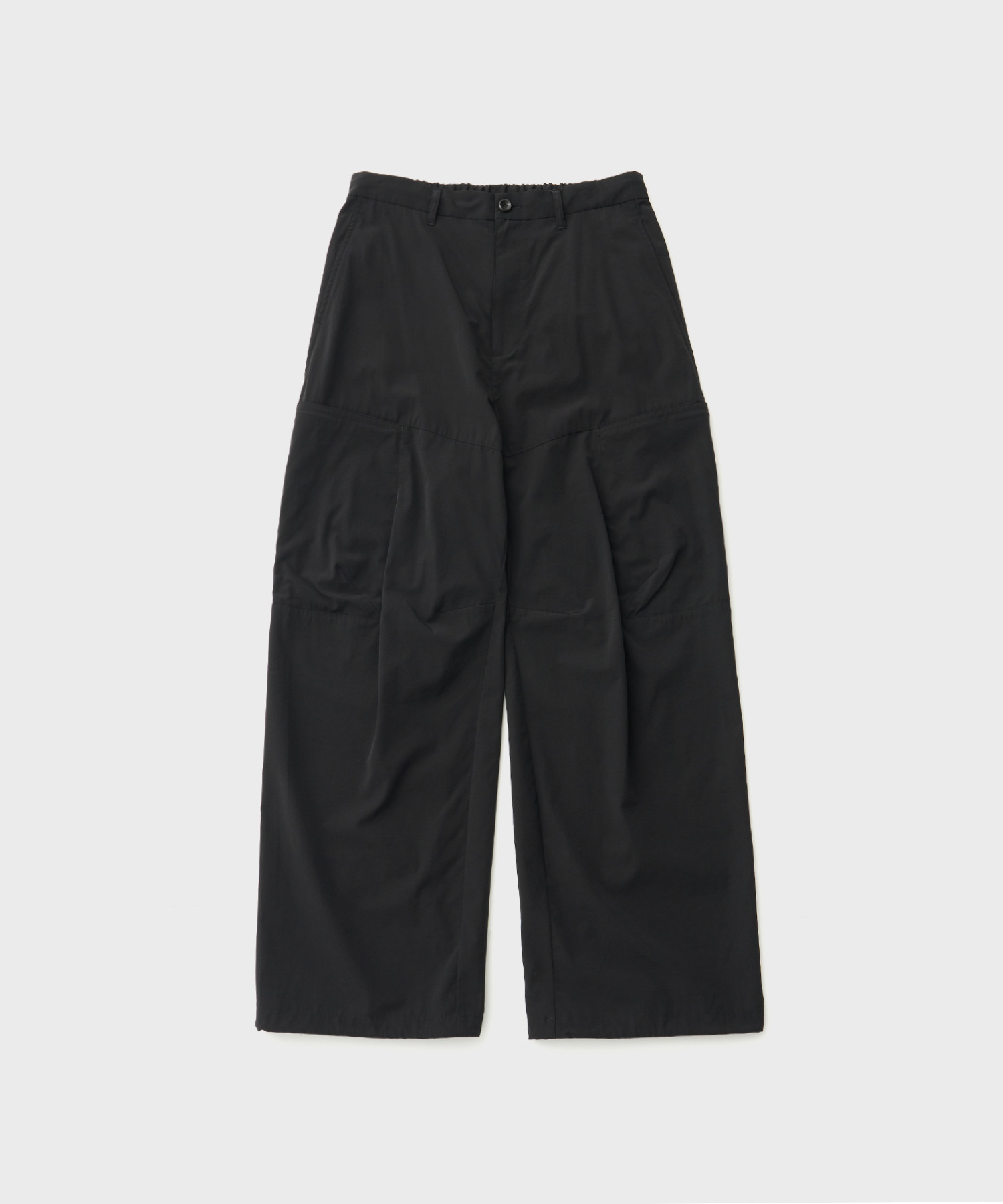 CO/NY Weather Cloth Wide Cargo Trousers (Black)