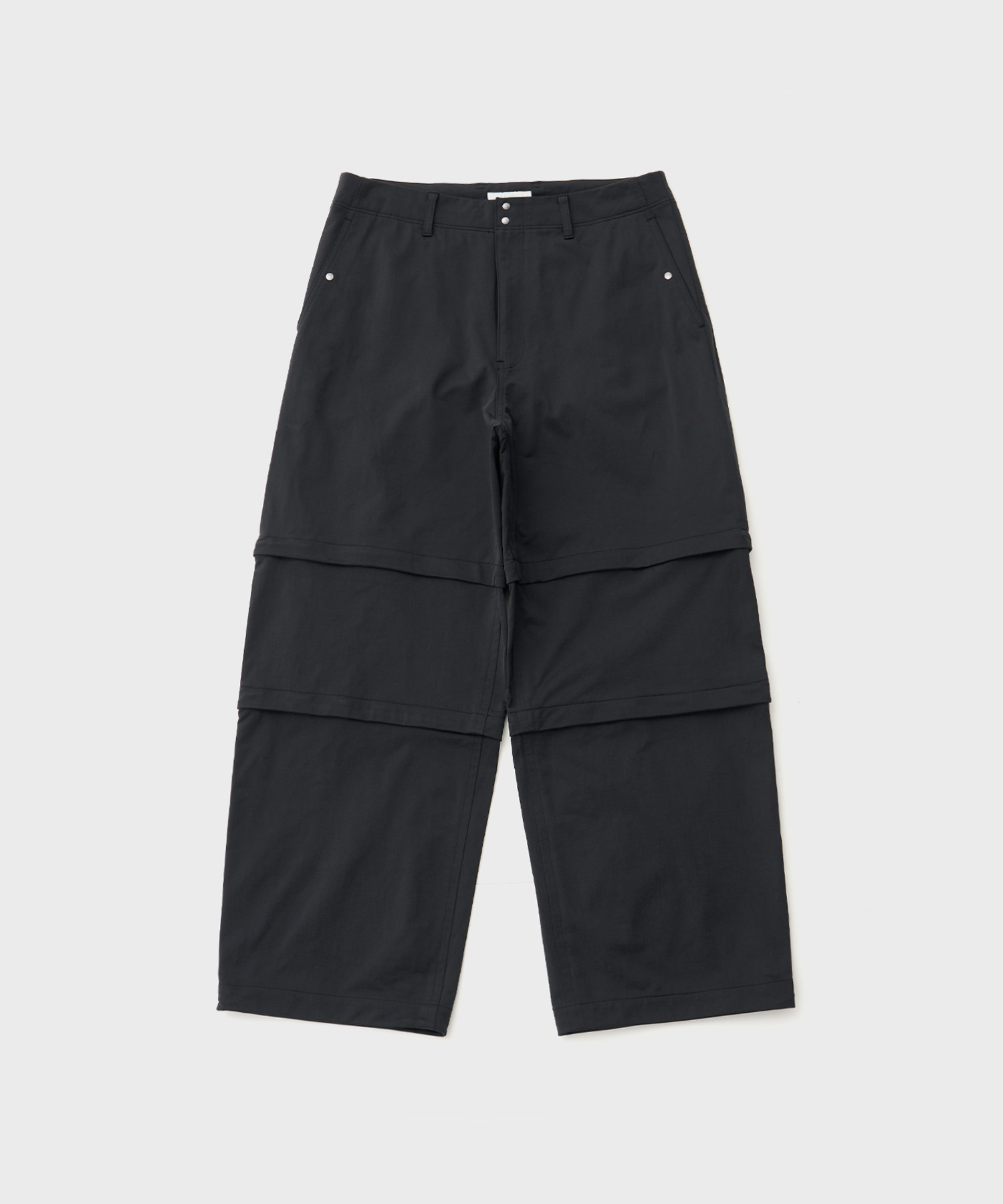 36G ECONYL Solid Jersey Zip Over Pants (Black)