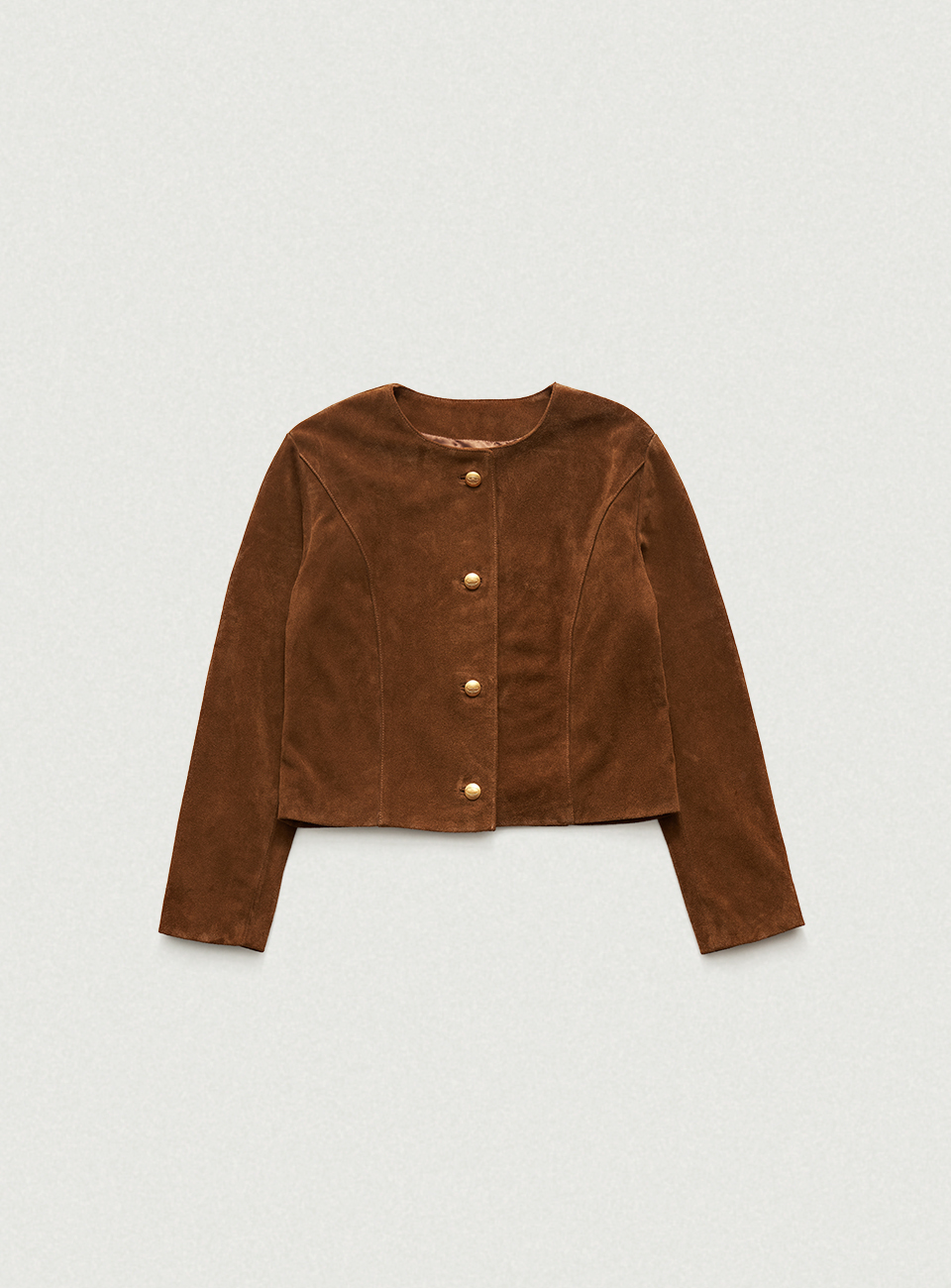 Rou Suede Collarless Jacket